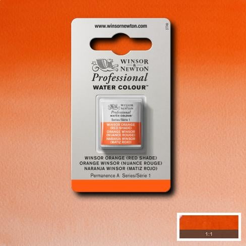 Winsor Orange (red shade) napje  723 S1 Artist's Aquarel Winsor & Newton