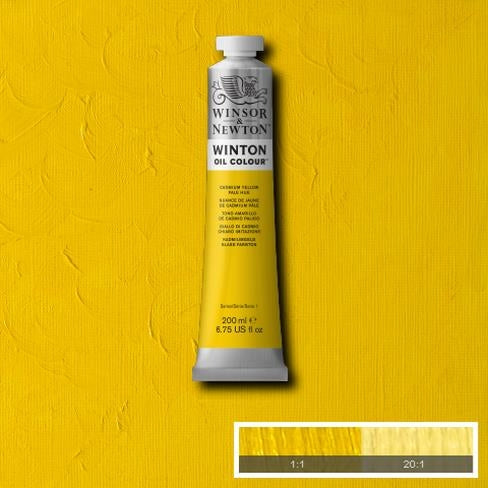 Cadmium Yellow Pale Hue (8) 119 200 ml. Winton olieverf 